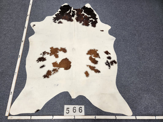 Brown & White Cowhide Rug