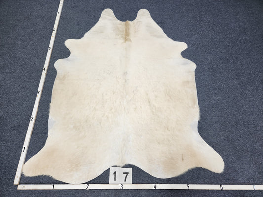 County White Cowhide Rug