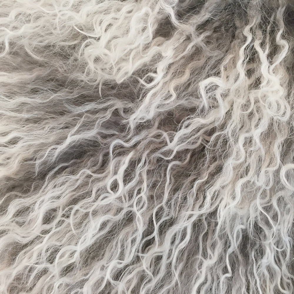 Grey Snowtop Tibetan Lamb Rugs